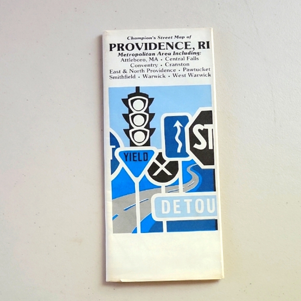 Champion Providence Street Map - 1985